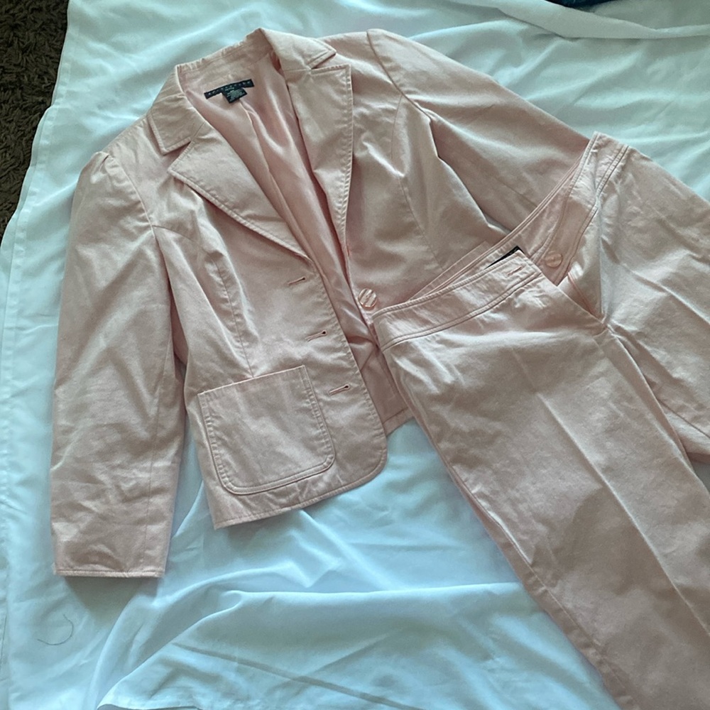 Pink suit pants and jacket sold together